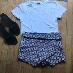 Zara needlepoint skort